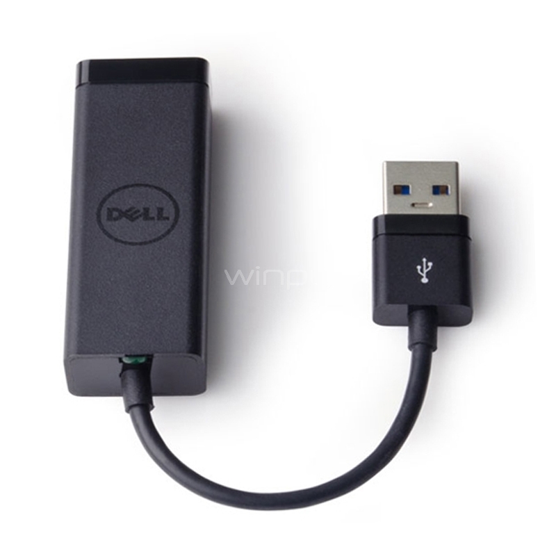 Adaptador de Red Dell USB 3.0 a Ethernet (1000Mbit/s, Negro)