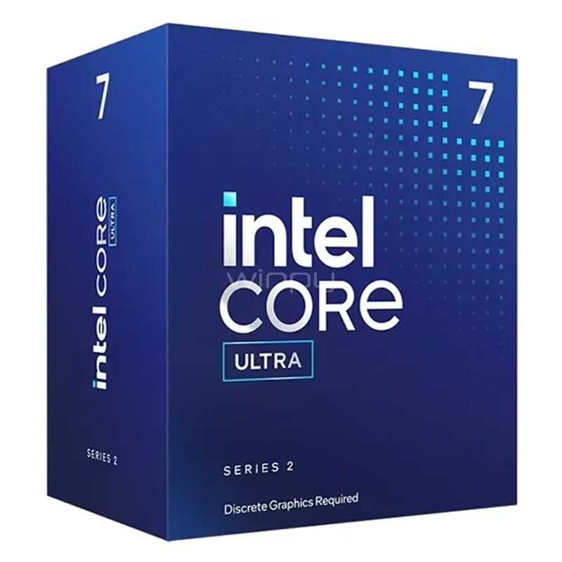 Procesador Intel Core Ultra 7 265F (LGA1851, 8 P-cores, 12 E-cores