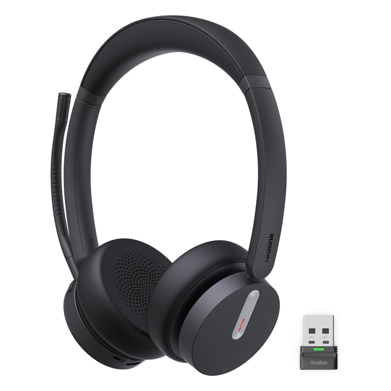 Audífonos Inalámbricos Yealink BH70 MS Teams (Bluetooth/Dongle USB, Negro)