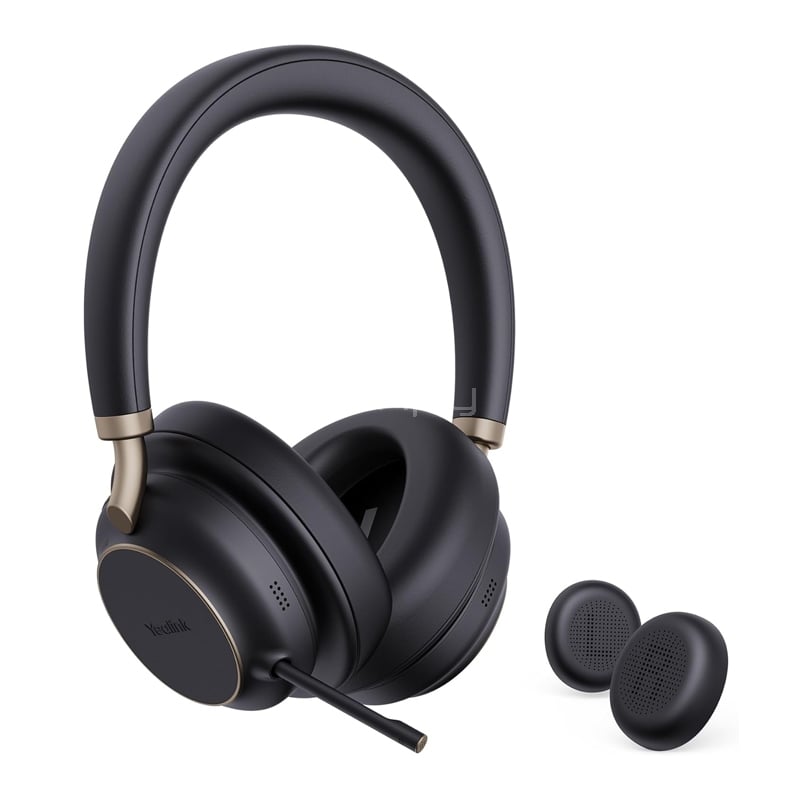 Audífonos Inalámbricos Yealink BH76 Plus UC (Dongle USB/Bluetooth, ANC, Negro)