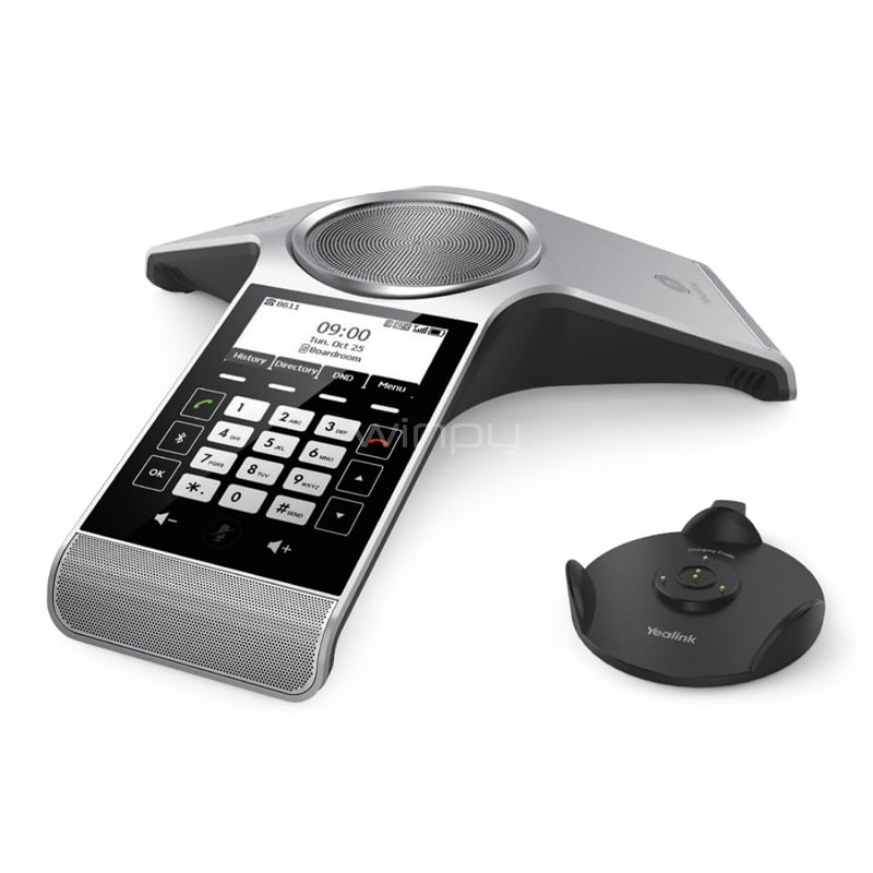 Teléfono IP Audioconferencia Yealink CP930W (Pantalla Táctil, Bluetooth, DECT, Matriz de 3 micrófonos)