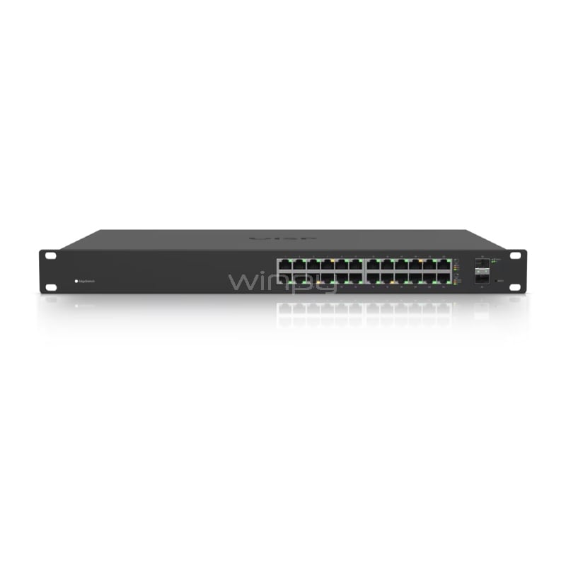 Switch Ubiquiti EdgeSwitch de 24 Puertos (Gigabit SFP, L3, PoE, 250W)