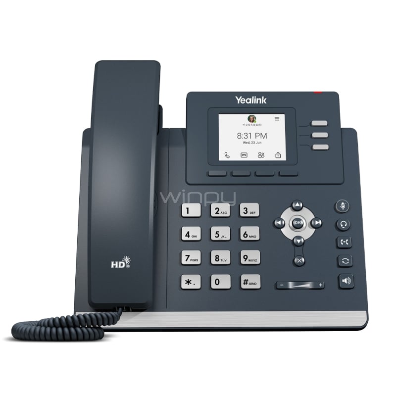 Teléfono Yealink MP52 para Teams (Pantalla de 2.4“, Voz HD, PoE, Android 9)