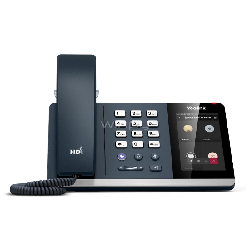 Teléfono Yealink MP54 para Teams (Pantalla Táctil de 4“, USB/ Ethernet/ RJ9, Android 9)