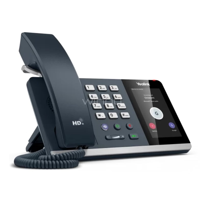 Teléfono Yealink MP54 para Teams (Pantalla Táctil de 4“, USB/ Ethernet/ RJ9, Android 9)
