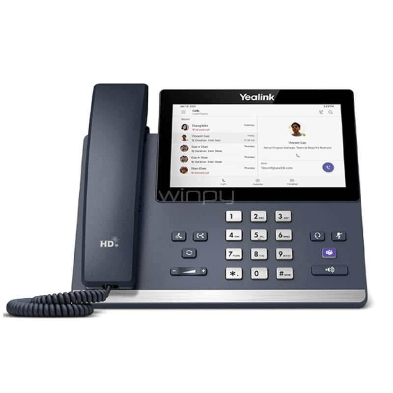 Teléfono Yealink MP56 E2 para Teams (Pantalla Táctil de 7“, USB/ Ethernet/ Bluetooth/ Wi-Fi, Android 9)