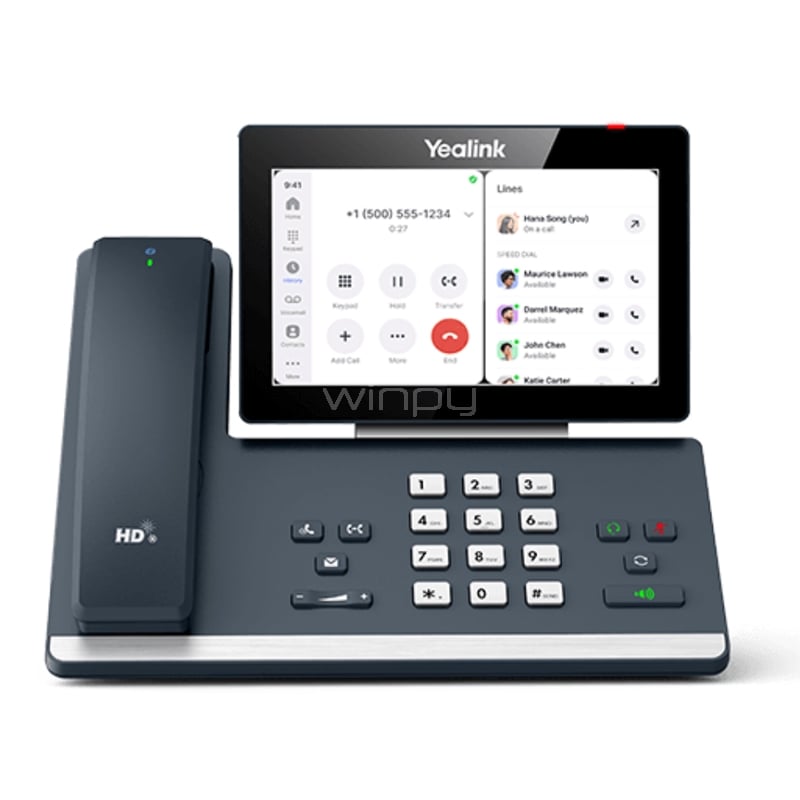Teléfono Yealink MP58-WH para Teams (Pantalla táctil de 7“, USB/ Ethernet/ Bluetooth/ Wi-Fi, Android 9)