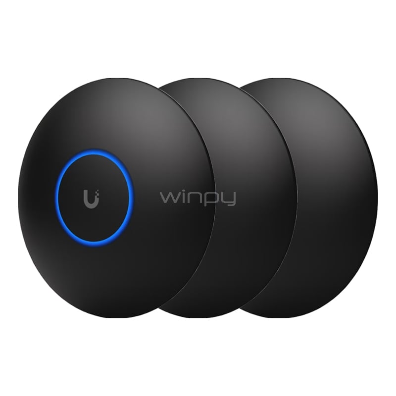 Pack 3 Cubiertas Ubiquiti para Punto de Acceso U6+, U6-Lite (Negro)