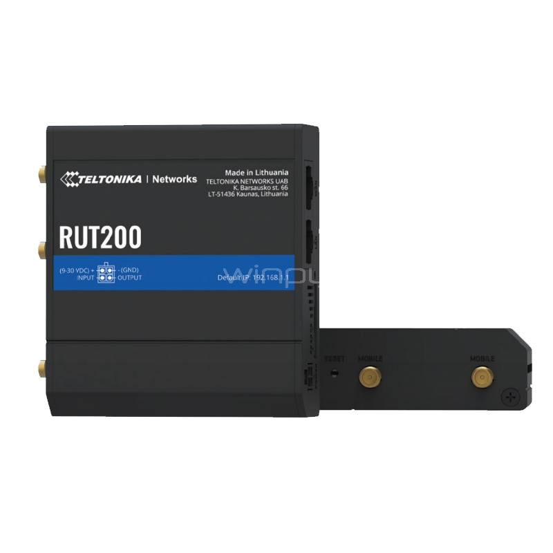 Router Celular Industrial Teltonika RUT200 (2G/3G/4G, Cat4, Wi-Fi)