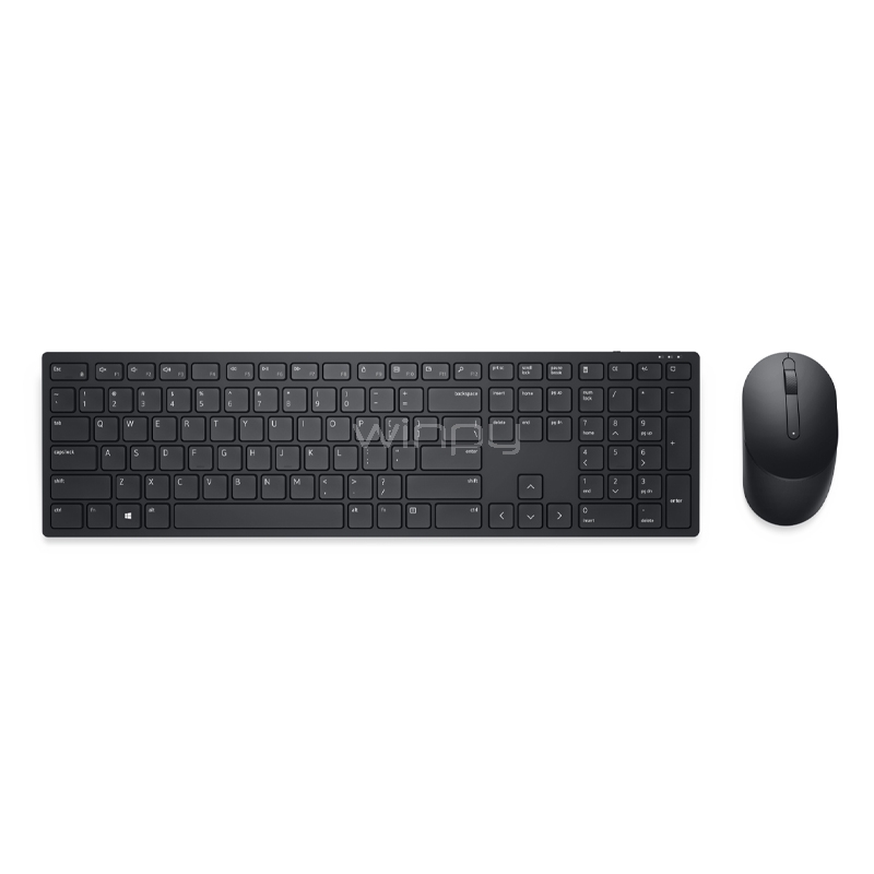 Kit de Teclado + Mouse Dell Pro Inalámbricos (Dongle USB, Español, Negro)