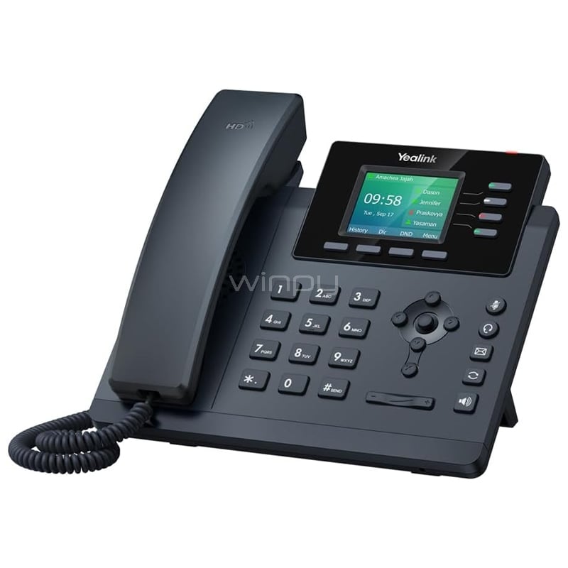Teléfono IP Yealink SIP-T34W (Pantalla Color, Voz HD, POE, USB 2.0, Wi-Fi 2.4G/5G)