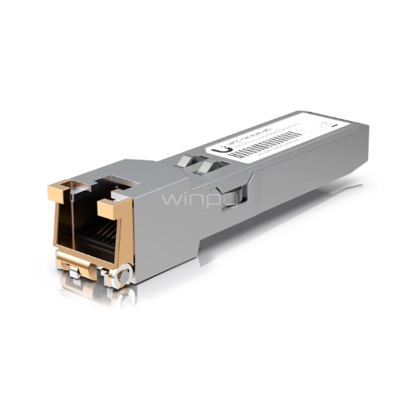 Módulo Transceptor Ubiquiti SFP+ a RJ45 (10G, Cat6a hasta 100m)