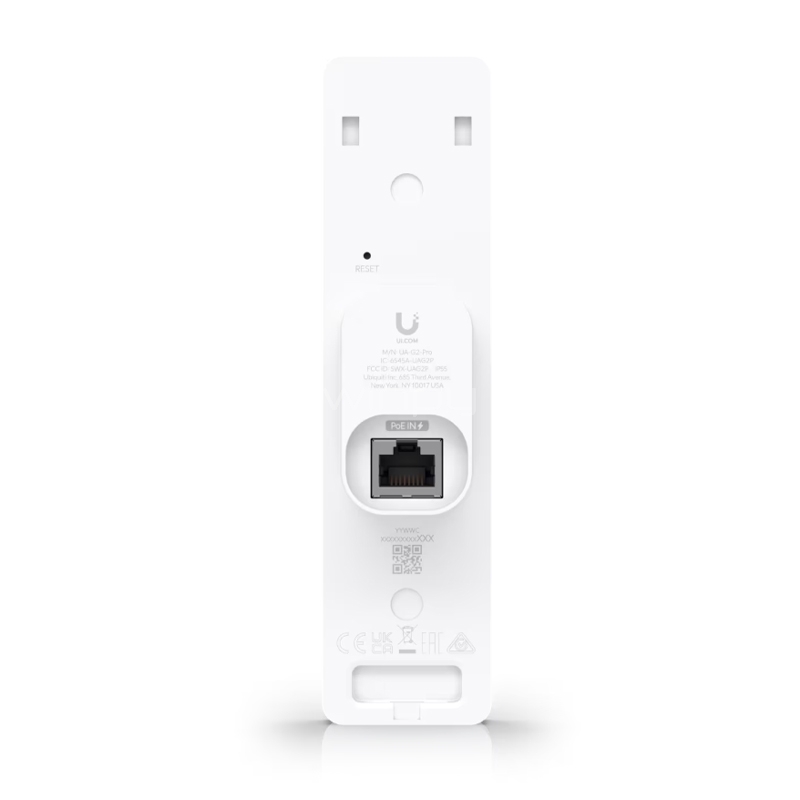 Lector de Acceso Ubiquiti G2 PRO (Bluetooth/ NFC, Timbre+CCTV, PoE, IP55, Blanco)