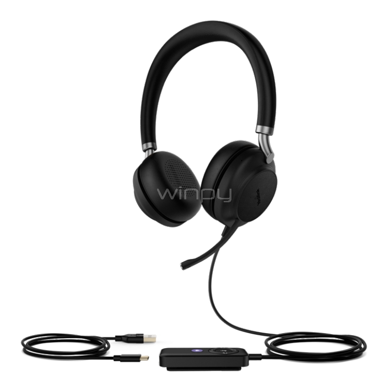 Audífonos Yealink UH38 Dual Teams (USB, Voz HD, Negro)