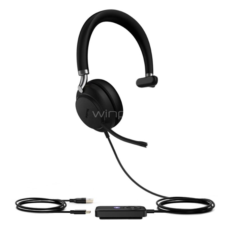 Audífonos Yealink UH38 Mono Teams (USB, Voz HD, Negro)