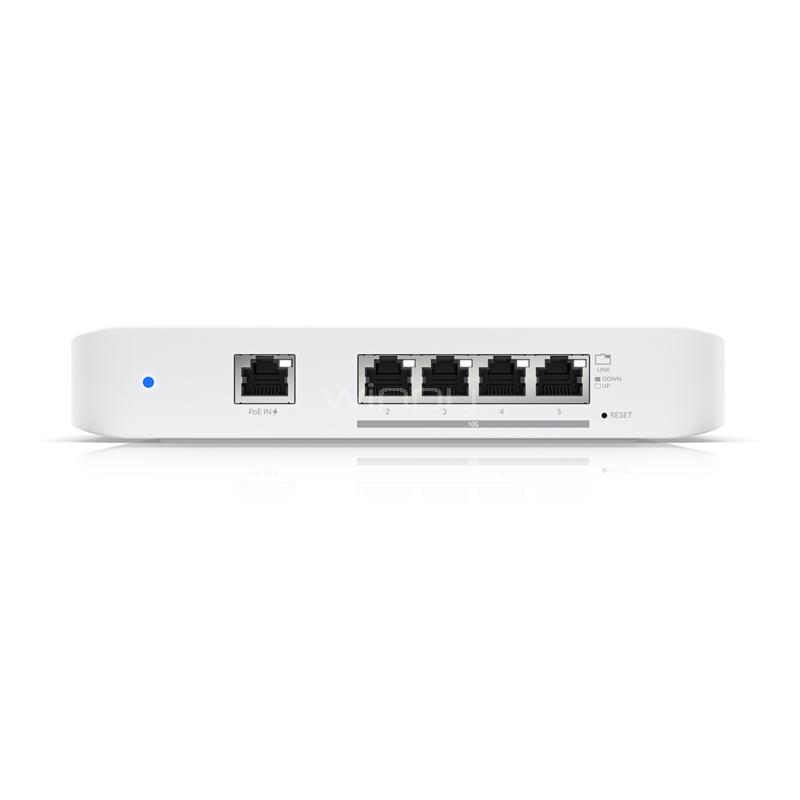 Switch Ubiquiti UniFi Flex XG de 4 Puertos (Gigabit, L2, 82 Gbps, PoE 25W)