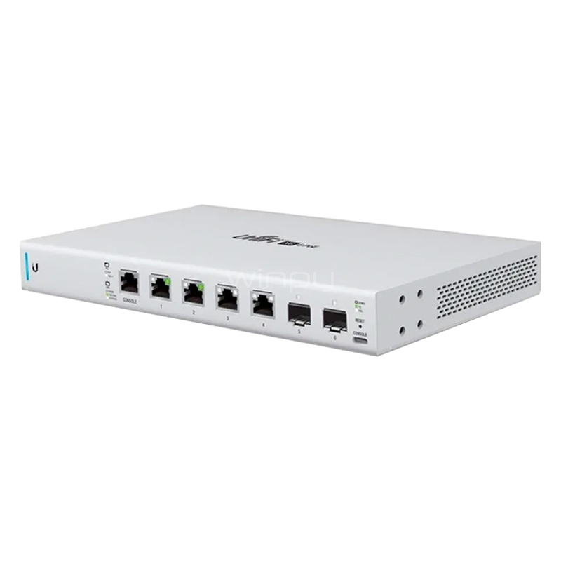 Switch Ubiquiti UniFi de 6 Puertos (Gestionable, SFP+, 120 Gbps, PoE, 60W)