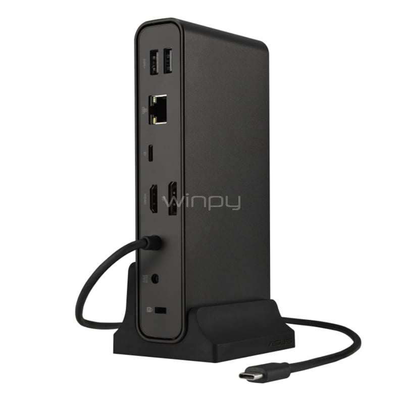 Estación de Acoplamiento Asus Dock DC300 USB-C (Triple Pantalla 4K, DisplayPort, HDMI, 90W)