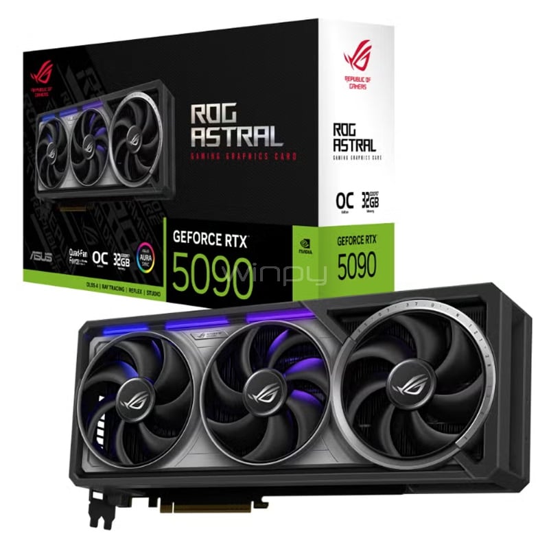 Tarjeta gráfica ASUS ROG Astral GeForce RTX 5090 OC de 32GB GDDR7