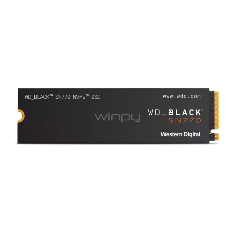 Unidad de Estado Sólido WD_BLACK SN770 de 1TB (NVMe 4.0, M.2 2280, Hasta 5150MB/s)