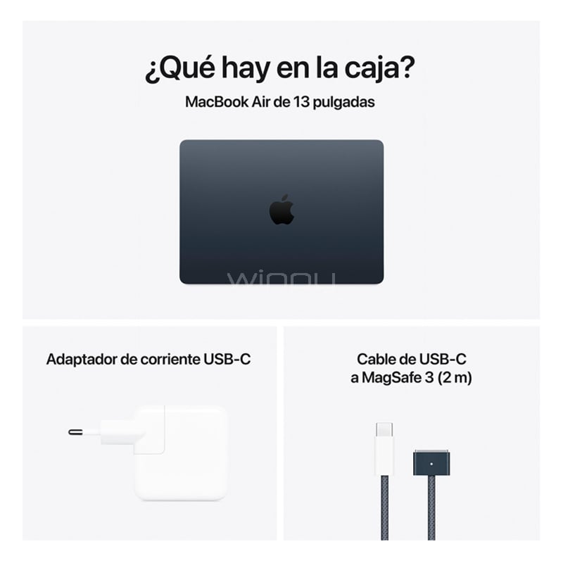 Apple MacBook Air de 13.6“ (Chip M4, GPU 10 núcleos, 16GB RAM