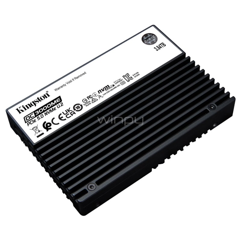 Unidad SSD Kingston DC3000ME de 3.84TB (PCIe 5.0 NVMe U.2, 3D eTLC)
