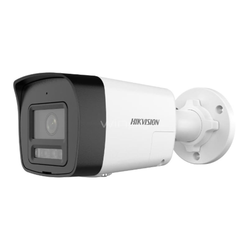 Cámara Bullet Hikvision Smart Hybrid Light (4MP CMOS, Fixed, H.265+, Ethernet, PoE, IP67)