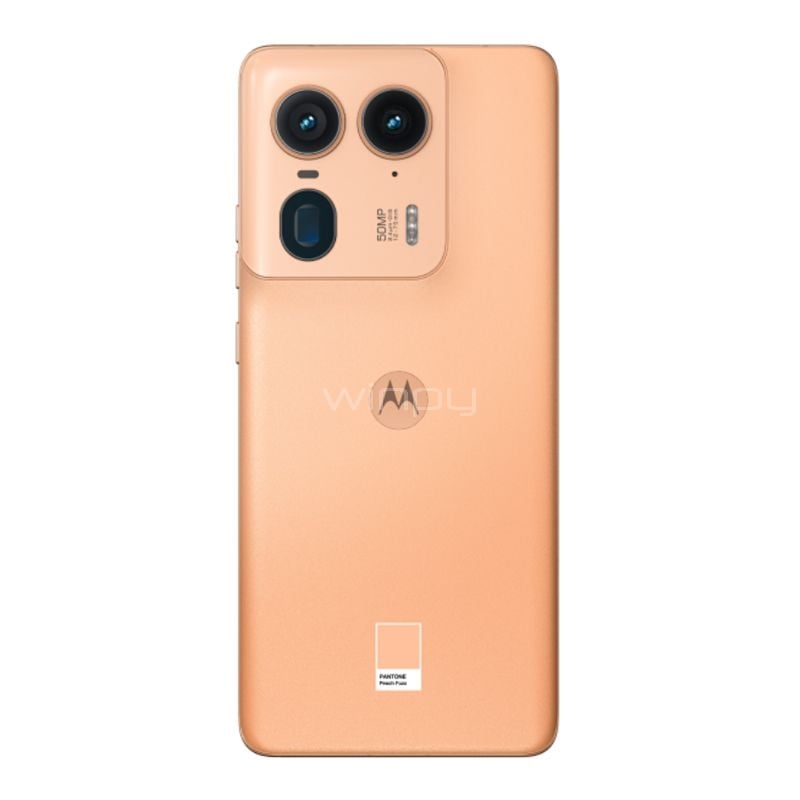 Celular Motorola Edge 50 Ultra de 6.67“ (Snapdragon 8s, 12GB RAM, 512GB Internos, Peach Fuzz)