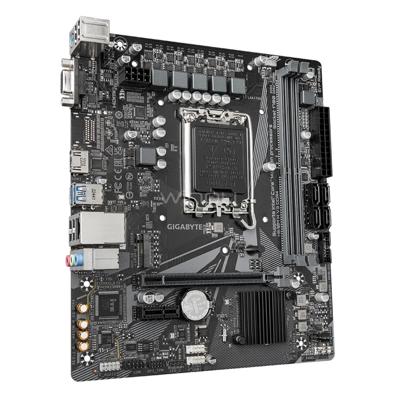 Placa madre Gigabyte H610M H V3 DDR4 (LGA1700, DDR4 2133/3200MHz, M.2, Micro ATX)
