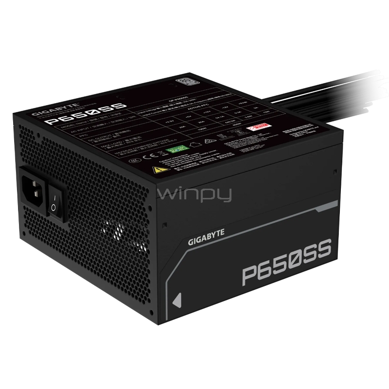 Fuente de Poder Gigabyte P650SS de 650W (Certificada 80+ Silver, ATX 3.0)