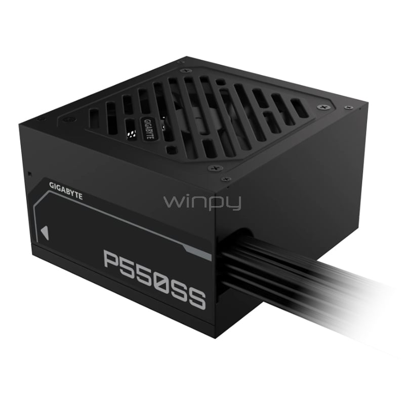 Fuente de Poder Gigabyte P550SS de 550W (Certificada 80+ Silver, ATX 3.1, Negro)