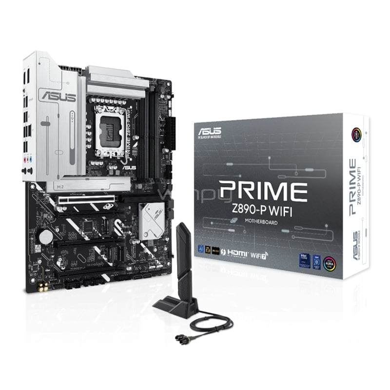 Placa Madre ASUS PRIME Z890-P WIFI (LGA1851, DDR5 8666+MHz, M.2 x4, ATX)