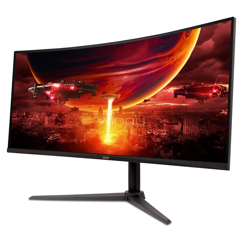 Acer 湾曲ゲーミングモニター XZ342CU Monitor Gamer ACER XZ342CU de 34“ Curvo - XZ342CU VBMIIPHX - Winpy.cl