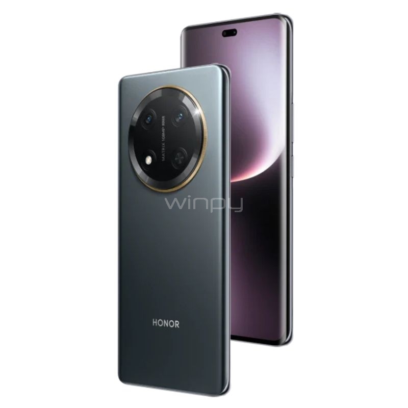 Celular Honor Magic 7 Lite de 6.7“ (Octacore, 8GB RAM, 512GB Internos, Titanium Black)