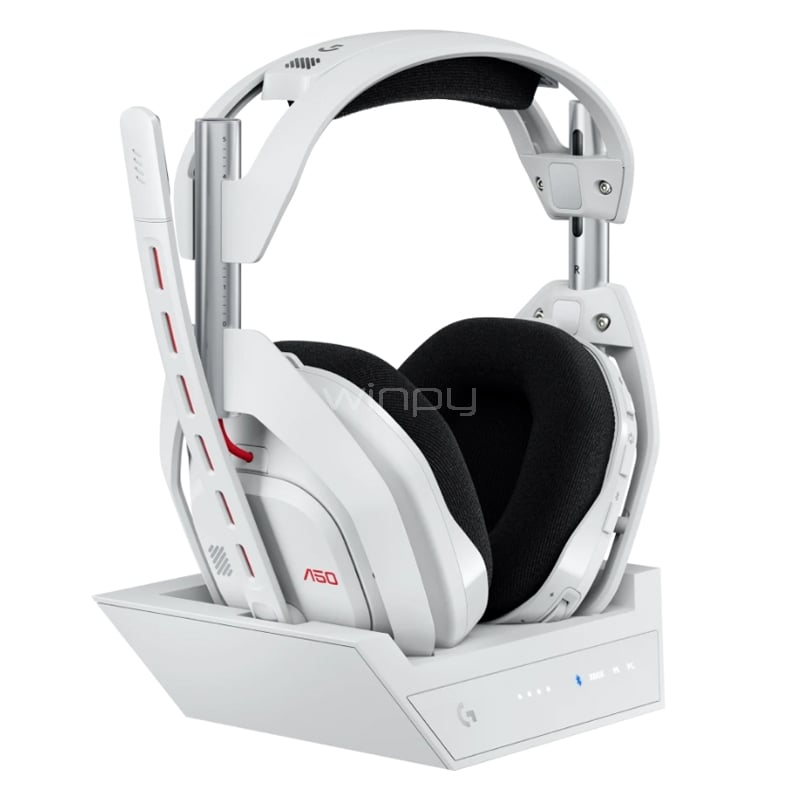 Audífonos Gamer ASTRO A50 (Xbox Series X|S/ PS5/ PC/ Switch, LIGHTSPEED, Blanco)