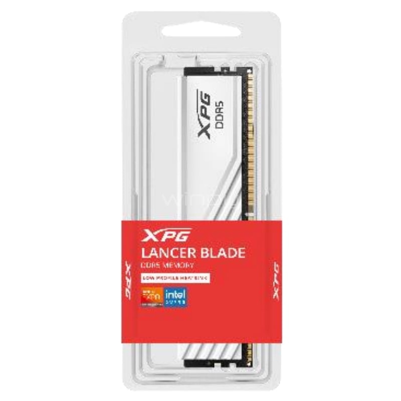 Memoria RAM XPG Lancer Blade White de 16GB (DDR5, 5600MHz, CL46, XMP, DIMM)