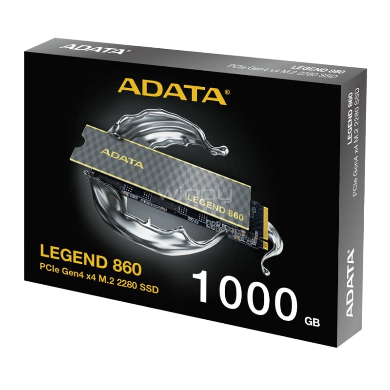Unidad SSD ADATA LEGEND 860 de 1TB (NVMe 4.0, M.2 2280, Hasta 5000MB/s)