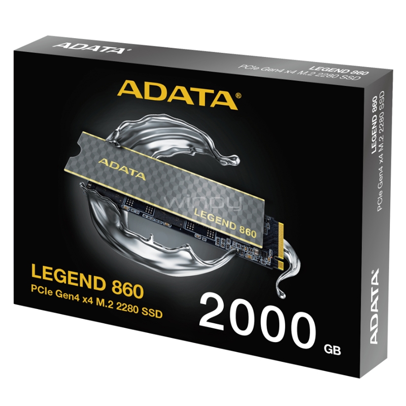 Unidad SSD ADATA LEGEND 860 de 2TB (NVMe 4.0, M.2 2280, Hasta 5000MB/s)
