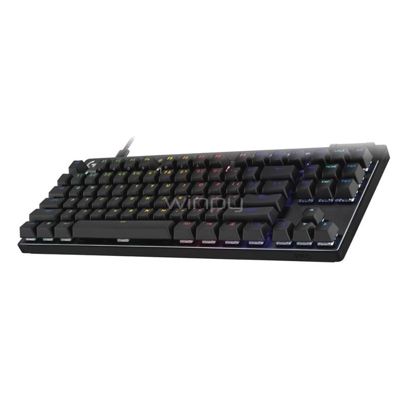 Teclado Mecánico Logitech Pro X TKL Rapid (Switch Análogo, RGB LIGHTSYNC, Negro)