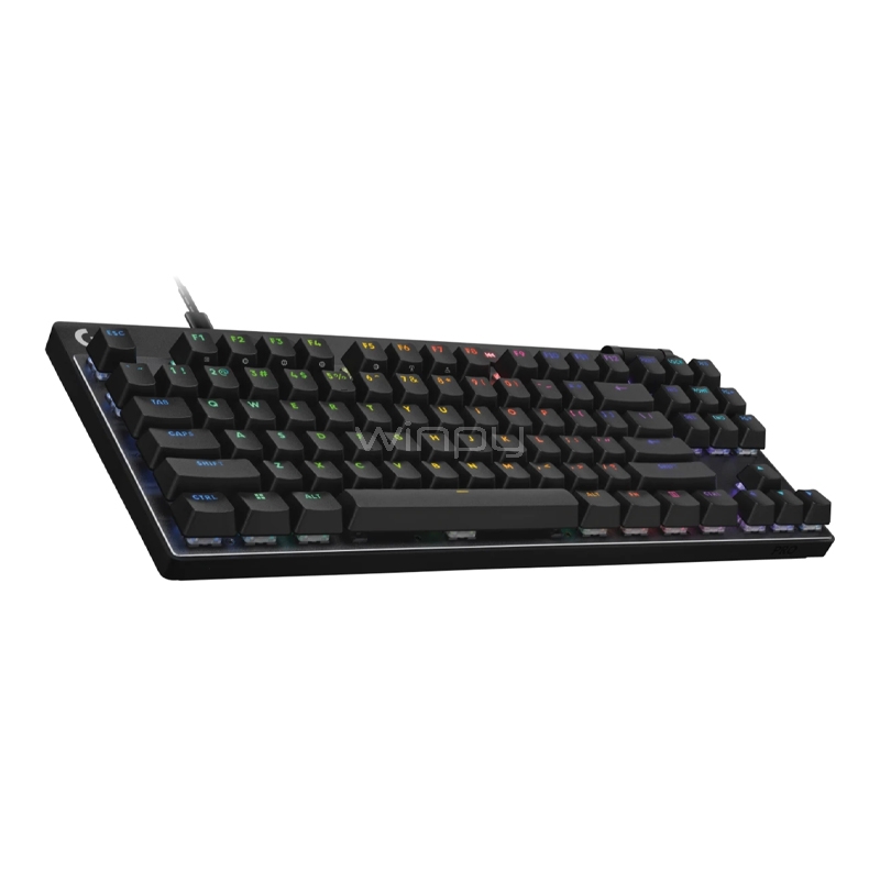Teclado Mecánico Logitech Pro X TKL Rapid (Switch Análogo, RGB LIGHTSYNC, Negro)