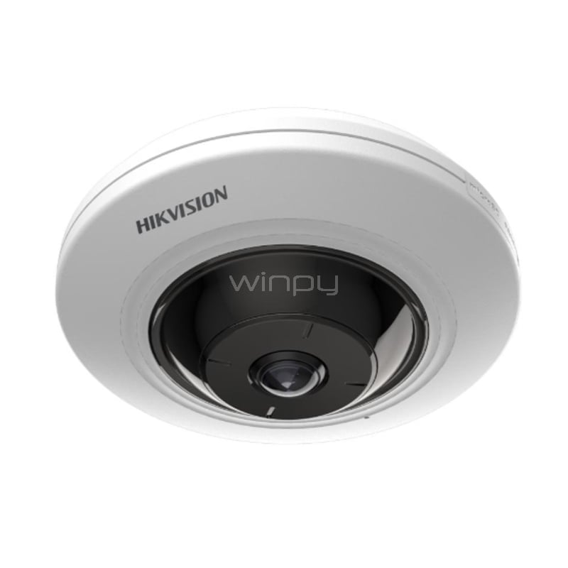 Cámara Hikvision AcuSense Fisheye de Red (5 MP CMOS, 360, Ethernet)