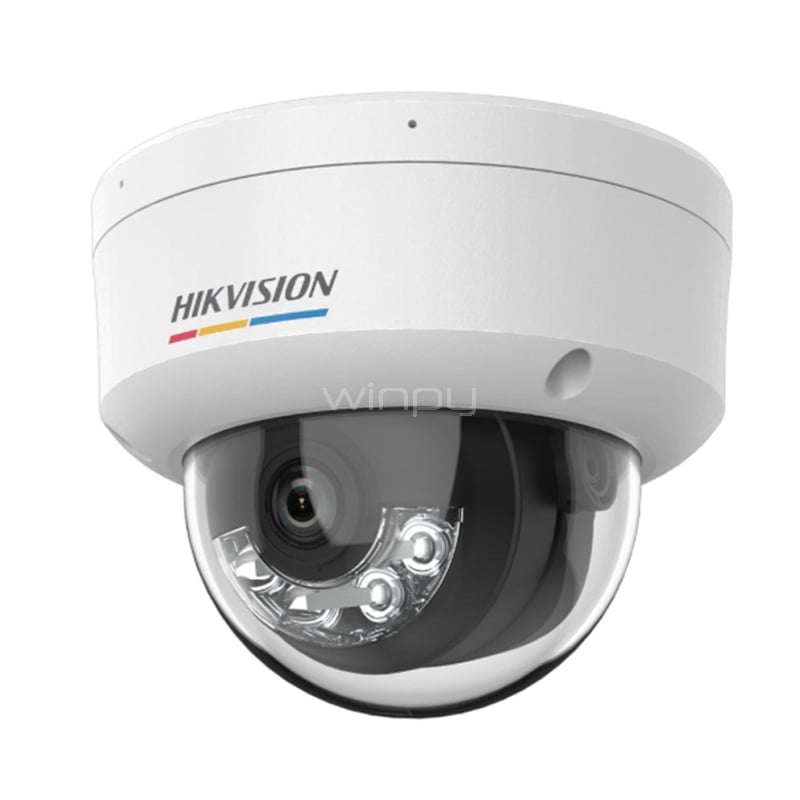 Cámara Domo Hikvision ColorVu de Red (2MP CMOS, H.265+, Ethernet, IP67, IK08)