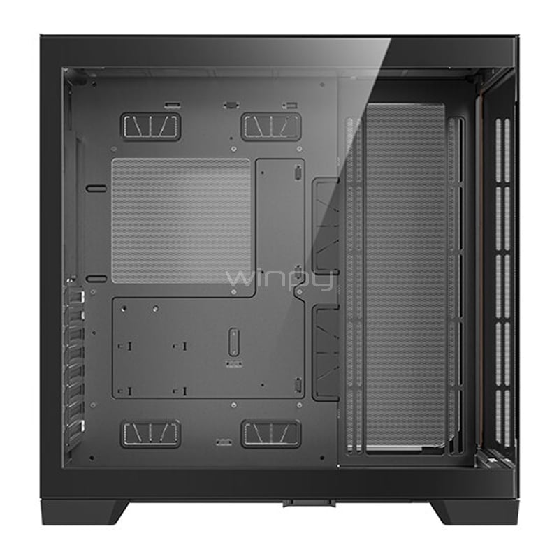 Gabinete Gamer Antec C8 Wood (E-ATX, Vidrio Templado, Doble Cámara, Black/Madera)
