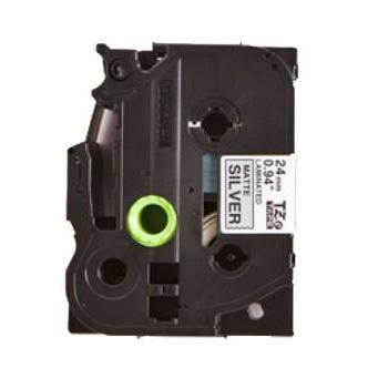 Cinta Brother TZe-S951 para Impresora de Etiquetas (8m, Matte Plateado)