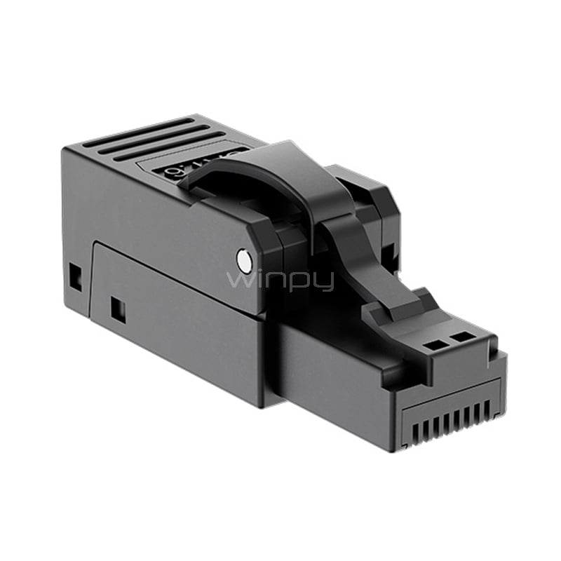 Conector Modular RJ45 Nexxt (1 Puerto, Cat6, Negro)