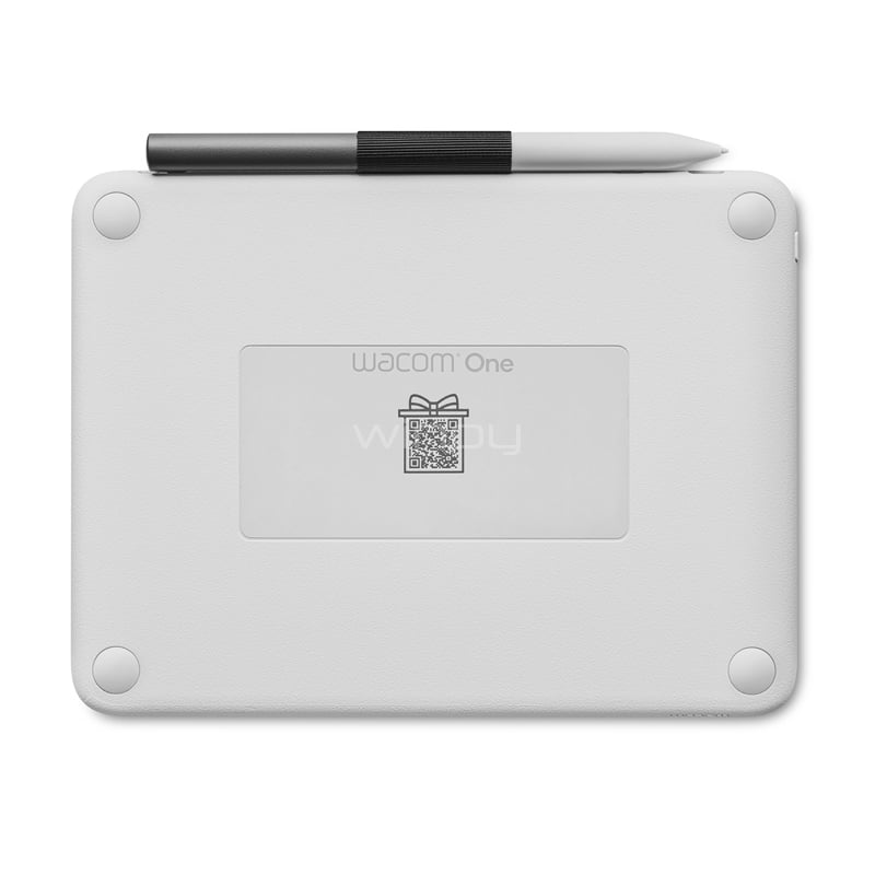 Tableta Digitalizadora Wacom One de 12“ (Small, Bluetooth/ USB-C, Blanco)