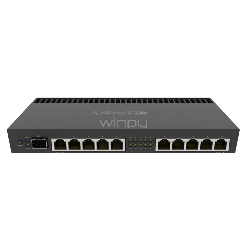 Router Mikrotik RB4011IGS+RM 10 Puertos (Gigabit,SFP, 10Gbps, PoE)