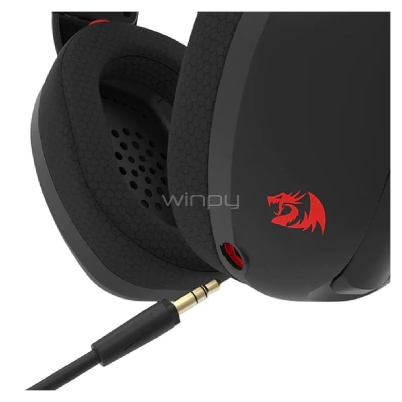 Audífonos Gamer Redragon Ire Pro Wireless (Bluetooth/Dongle USB, Micrófono Desmontable, Negro)