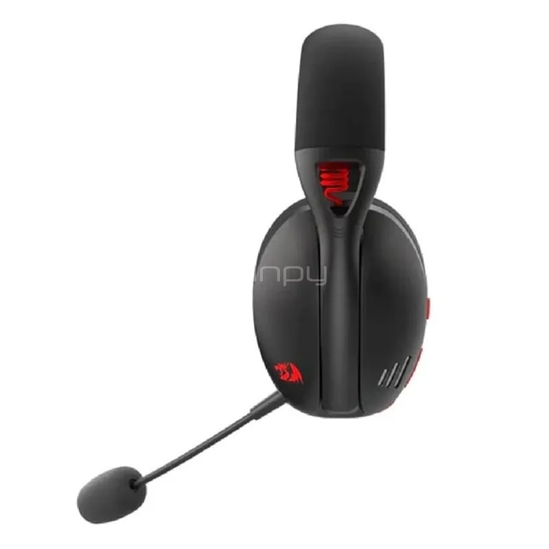 Audífonos Gamer Redragon Ire Pro Wireless (Bluetooth/Dongle USB, Micrófono Desmontable, Negro)