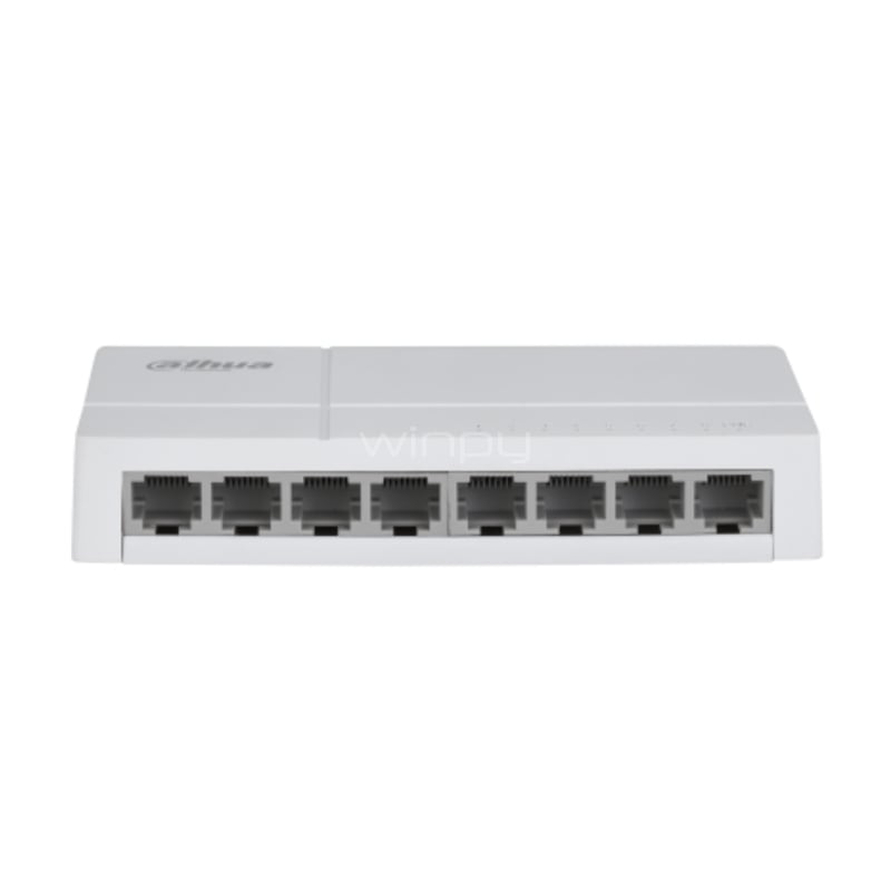 Switch Dahua SF1008L de 8 Puertos (Bajo consumo, 1.2 Gbps)
